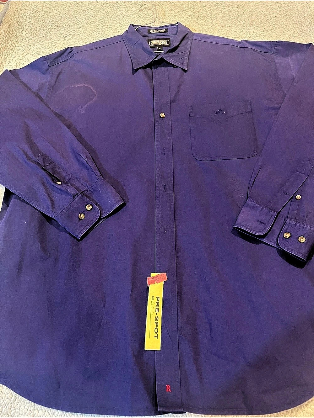 Resistol Free Spot Men's Purple Button Down XL